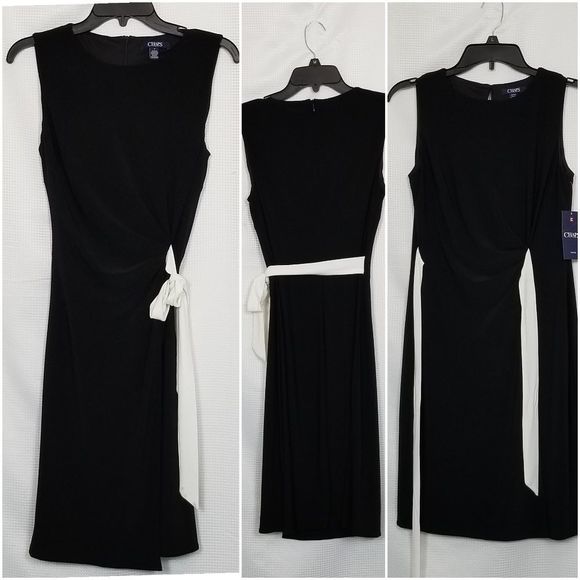 CHAPS BNWT Wrap Style Dress Sleeveless Sheath - Picture 7 of 8